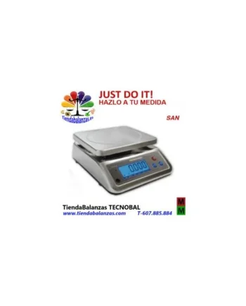 SAN 3/6/15/25Kg 230x190mm Balanza inox IP-67 de Baxtran