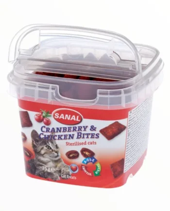 Sanal Grageas Arándanos para Gatos Esterilizados — Tracto Urinario 75g