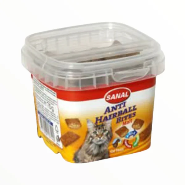 Sanal Grageas Malta Anti-Bolas de Pelo para Gatos — 75g