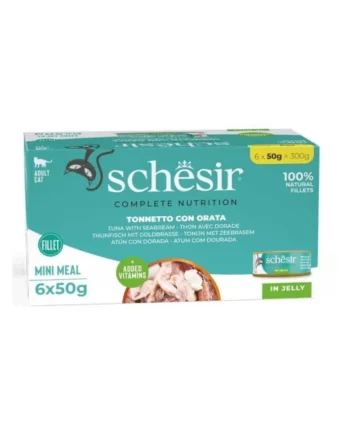 Schesir Adult Atún con Dorada en Gelatina Lata