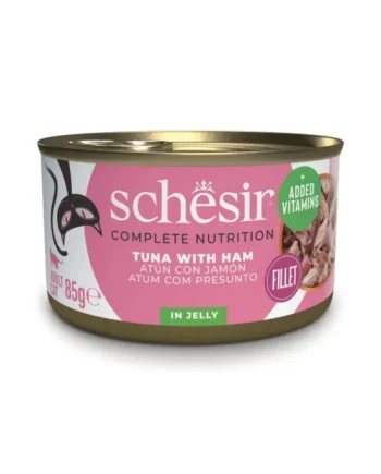 Schesir Adult Atún con Jamón en Gelatina Gatos