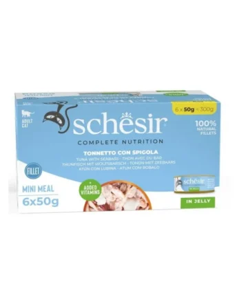 Schesir Adult Atún con Lubina en Gelatina Lata