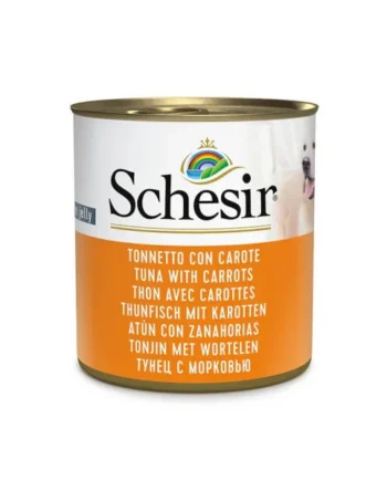 Schesir Adult Atún con Zanahorias en Gelatina Lata