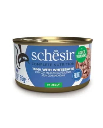 Schesir Adult Filetes de Atún con Anchoas en Gelatina Lata