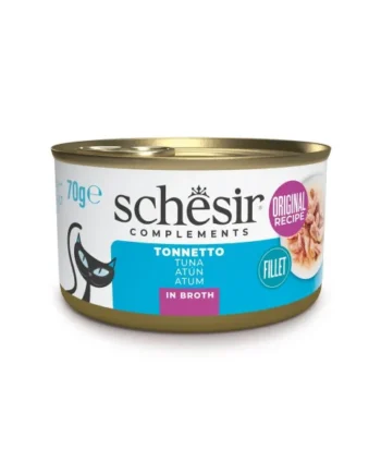 Schesir Adult Filetes de Atún en Caldo Lata