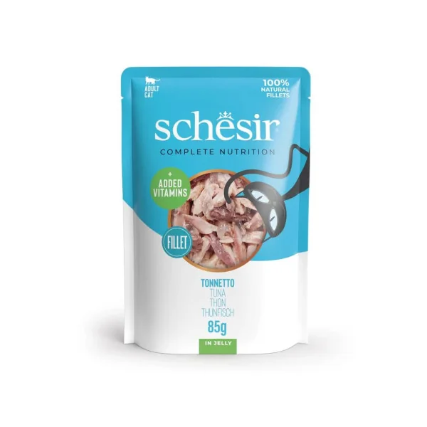 Schesir Adult Filetes de Atún en Gelatina Sobre
