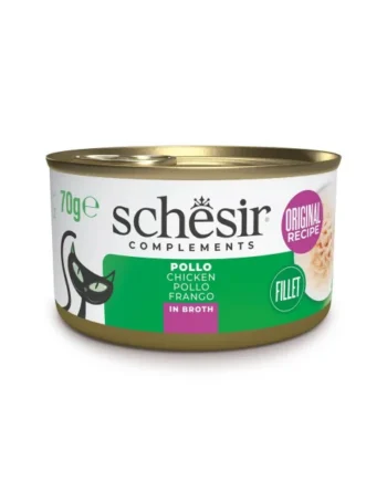 Schesir Adult Filetes de Pollo en Caldo Lata
