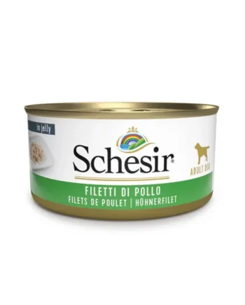 Schesir Adult Filetes de Pollo en Gelatina Lata
