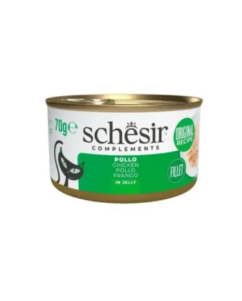 Schesir Adult Filetes de Pollo en Gelatina Lata