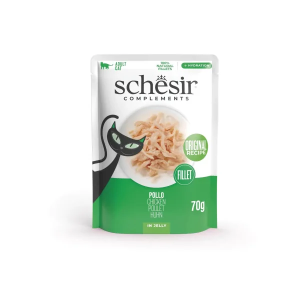 Schesir Adult Filetes de Pollo en Gelatina Sobre