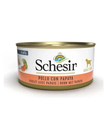 Schesir Adult Pollo con Papaya en Gelatina Lata