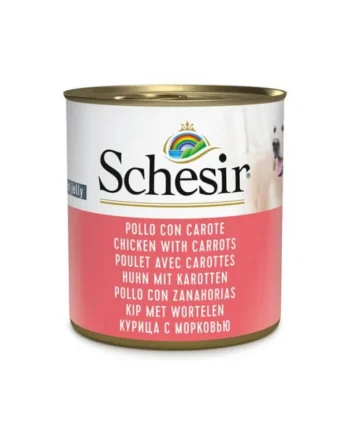 Schesir Adult Pollo con Zanahorias en Gelatina Lata
