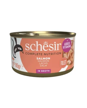 Schesir Adult Salmón al Natural en Caldo Lata