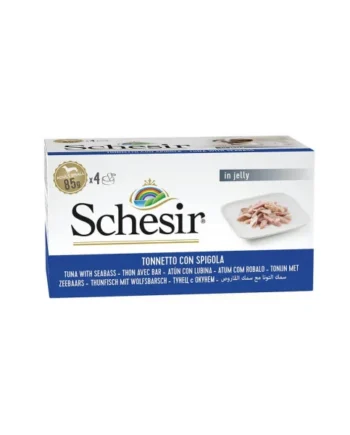 Schesir Adult Small Multipack Atún con Lubina en Gelatina Lata