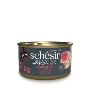 Schesir After Dark - Filetes de pollo con ternera en caldo 80g