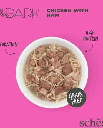Schesir After Dark Pollo con Jamón en caldo para Gatos