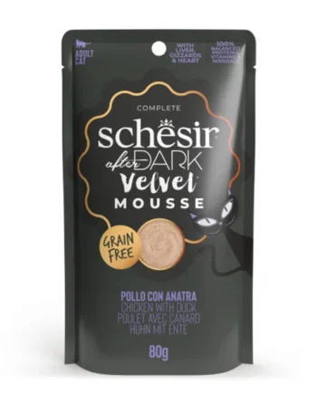 Schesir After Dark Velvet Mousse de Pollo con Pato para Gatos