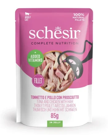 Schesir - Atún con Pollo y Jamón en Gelatina 85gr