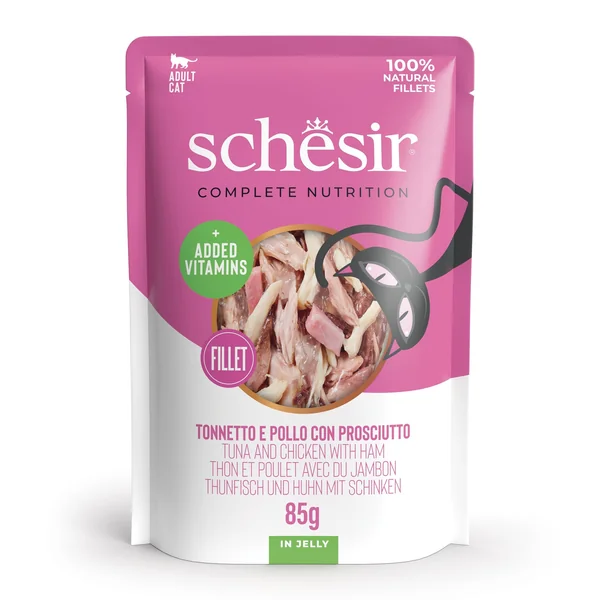 Schesir - Atún con Pollo y Jamón en Gelatina 85gr