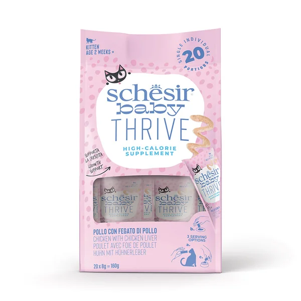 Schesir - BABY THRIVE Suplemento de Pollo e Hígado en Crema