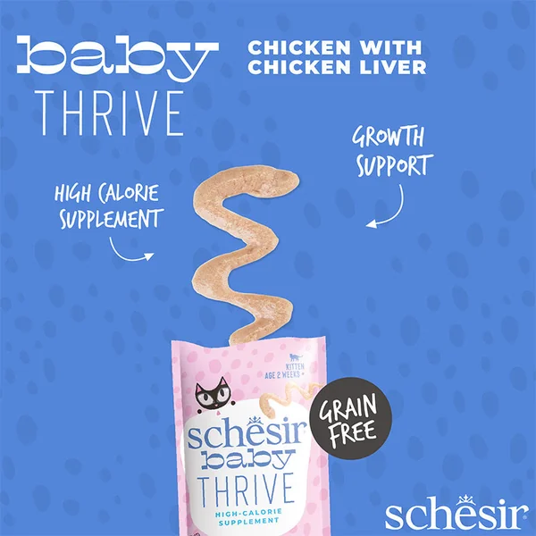Schesir - BABY THRIVE Suplemento de Pollo e Hígado en Crema