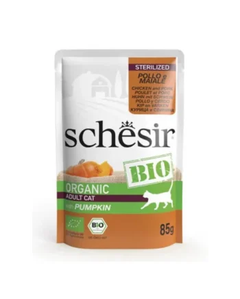 Schesir BIO Adult Sterilized Pollo y Cerdo con Calabaza Paté
