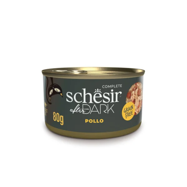 Schesir Comida Húmeda After Dark Pollo en caldo para Gatos
