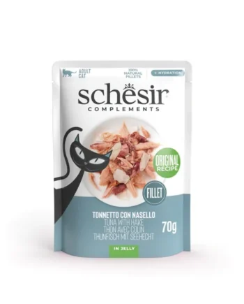 Schesir - Filetes de atún con merluza en gelatina pouch