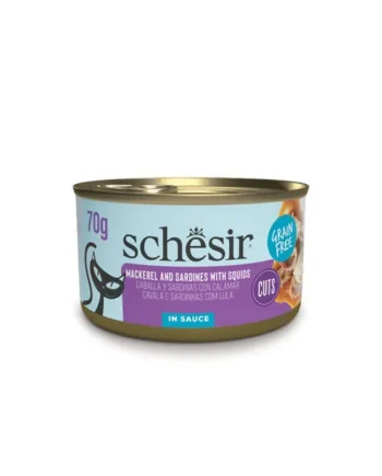 Schesir - Filetes de Caballa y Sardina con Calamares en salsa 70g