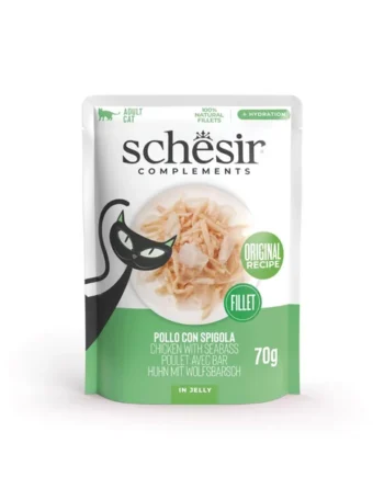 Schesir - Filetes de Pollo con lubina en gelatina pouch