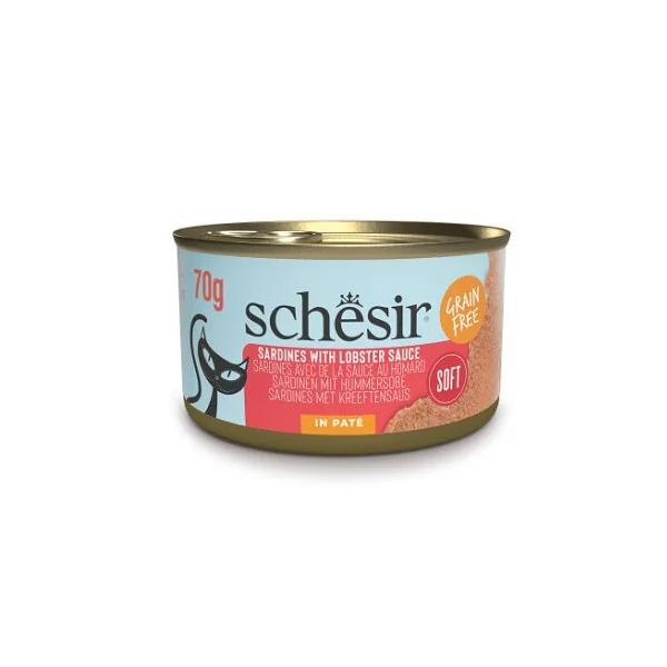 Schesir Grill Adult Sardinas con Salsa de Langosta en Paté