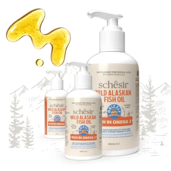 Schesir Grizzly Aceite de Salmón Omega-3 perro y gatos