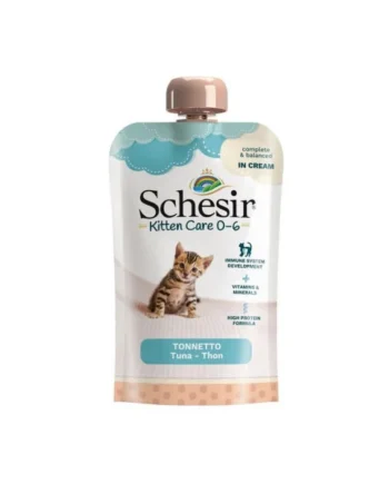 Schesir Kitten Atún en Crema Sobre Gatitos