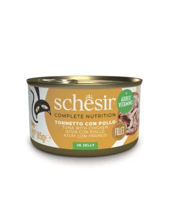 Schesir - Lata de filetes de atún con pollo completo