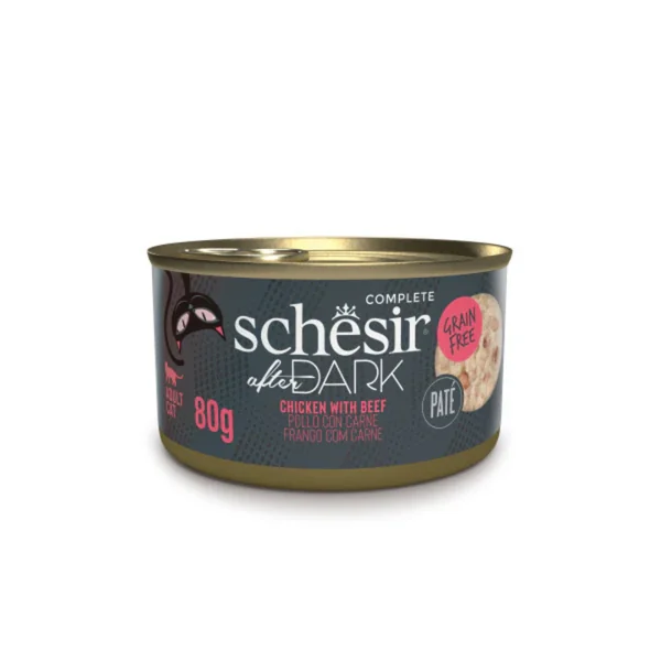 Schesir - Paté de pollo con ternera After Dark