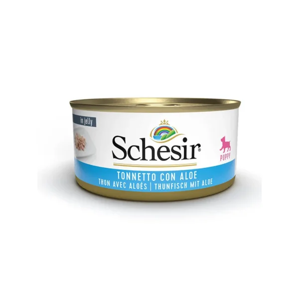 Schesir Puppy Atún con Aloe en Gelatina Lata