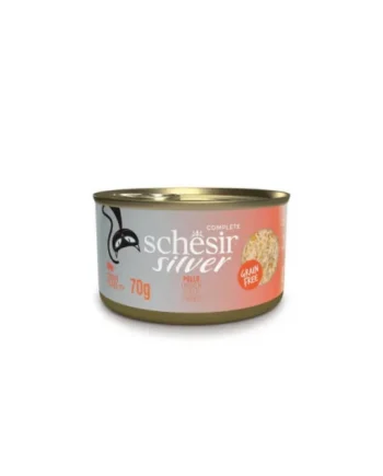 Schesir Silver Filetes Pollo Caldo Gato