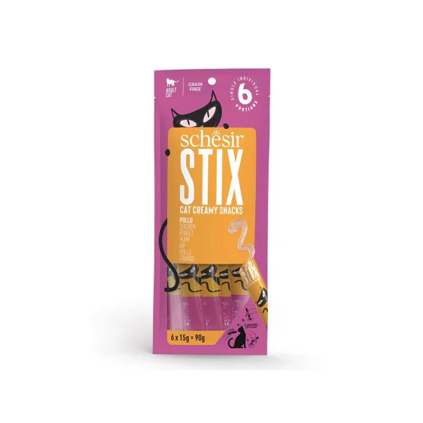 Schesir Stix Snack Creamy Pollo Gatos