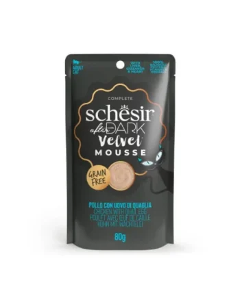 Schesir Velvet Mousse Pollo y Huevo Sobres Gatos