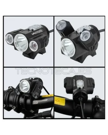 SCHLIN003. Linterna LED bicicleta 3 LED con 2 moviles