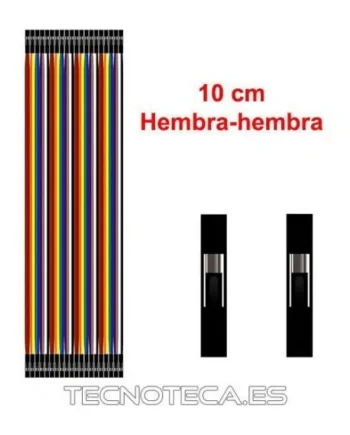 SCHMOD121. Cable plano de puente hembra-hembra 10cm