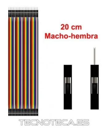 SCHMOD125. Cable plano de puente macho-hembra 20 cm