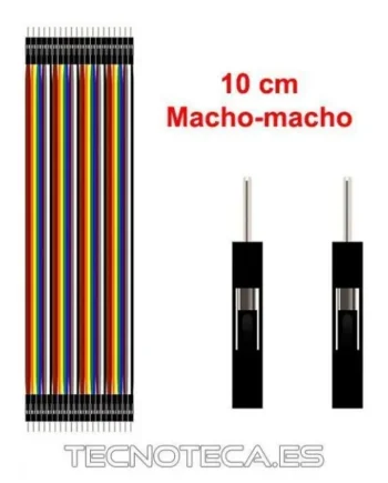 SCHMOD126. Cable plano de puente macho-macho 10 cm