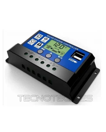 SCHR005. Regulador solar 30 Amp 12/24VDC con toma USB