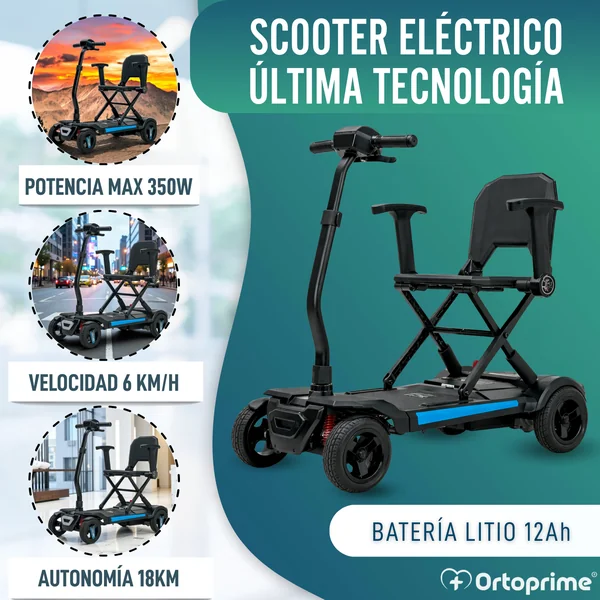Scooter Eléctrico Compacto Transportable | Plegado Eléctrico