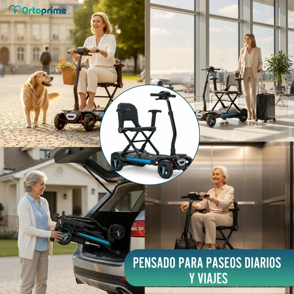 Scooter Eléctrico Compacto Transportable | Plegado Eléctrico