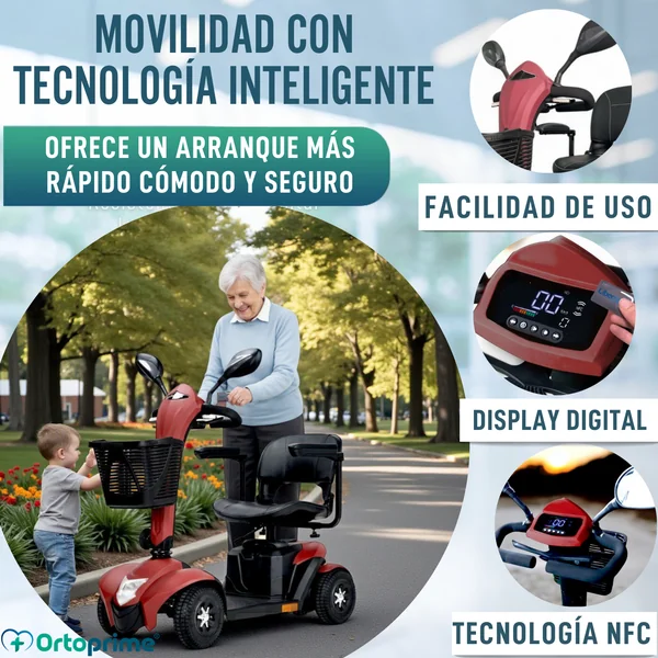Scooter Eléctrico de Última Generación | Ruedas Grandes 24cm