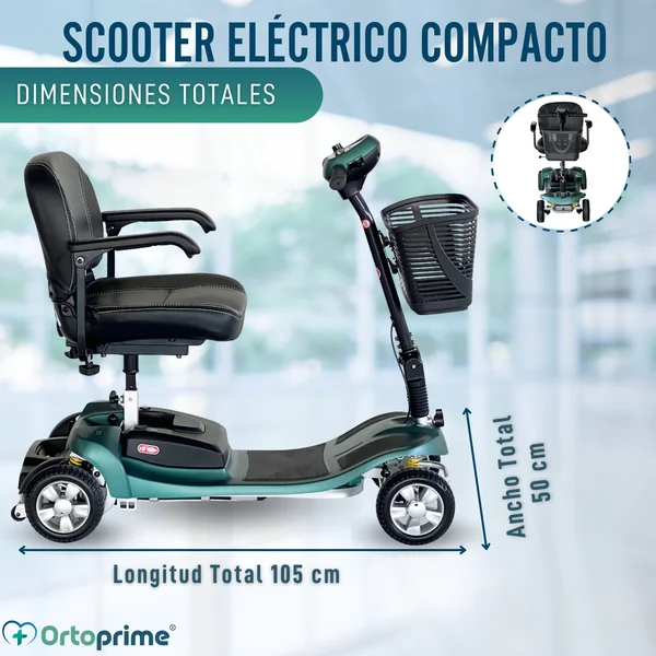 Scooter Eléctrico Desmontable | Batería de Litio de 40Ah