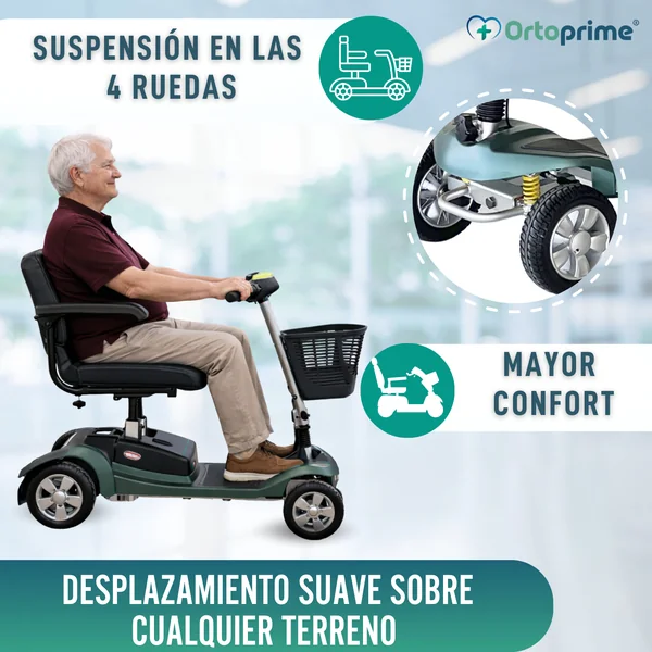 Scooter Eléctrico Desmontable | Batería de Litio de 40Ah