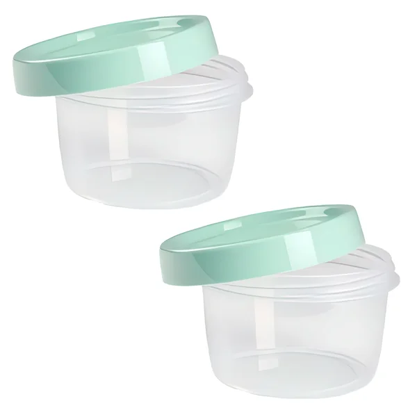 Set 2 Fiambreras 200 Ml Plástico Transparente Color Aleatorio